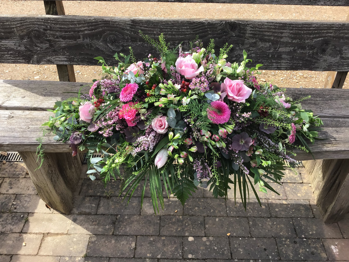 ETHELRED - Blush Pink and Lavender Coffin Spray