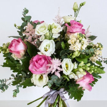 Pink Rose and Lisianthus Bouquet Joannes Florist Winchester